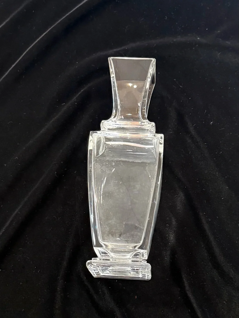 Baccarat Clear Crystal Faceted Vase